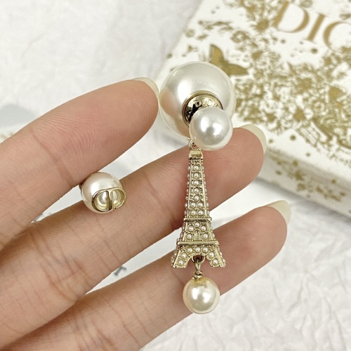 Replica Christian Dior Earrings For Women #1219396 $29.00 USD for Wholesale