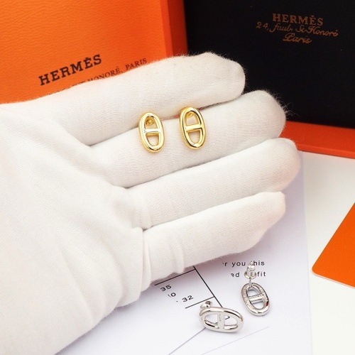 Replica Hermes Earrings For Women #1219415 $23.00 USD for Wholesale