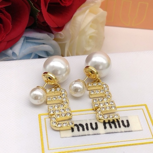 Replica MIU MIU Earrings For Women #1219500 $29.00 USD for Wholesale