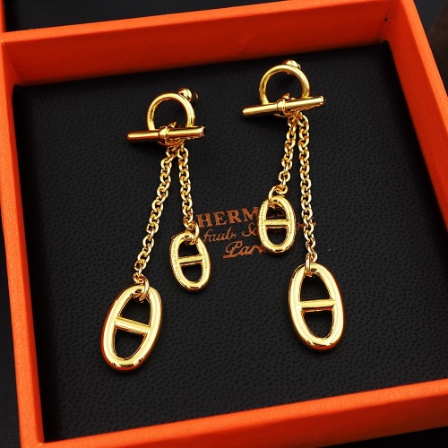 Replica Hermes Earrings For Women #1219710 $27.00 USD for Wholesale