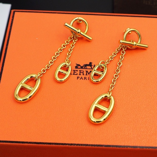 Replica Hermes Earrings For Women #1219710 $27.00 USD for Wholesale