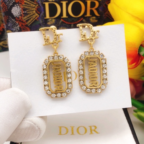 Replica Christian Dior Earrings For Women #1219775 $27.00 USD for Wholesale