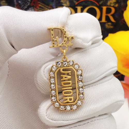 Replica Christian Dior Earrings For Women #1219775 $27.00 USD for Wholesale