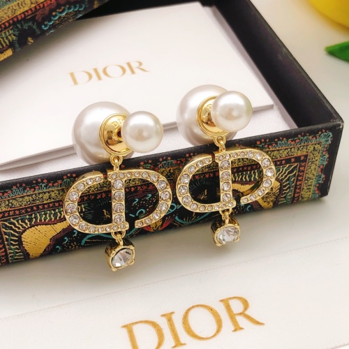 Replica Christian Dior Earrings For Women #1219808 $29.00 USD for Wholesale