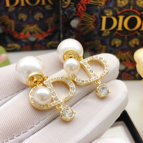 Replica Christian Dior Earrings For Women #1219808 $29.00 USD for Wholesale