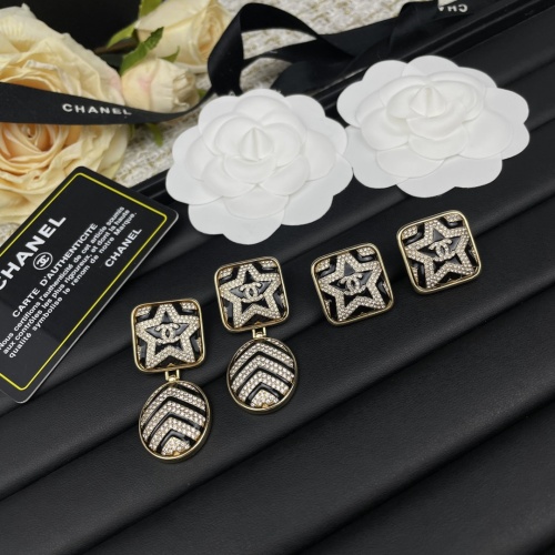 Replica Chanel Earrings For Women #1219871 $45.00 USD for Wholesale