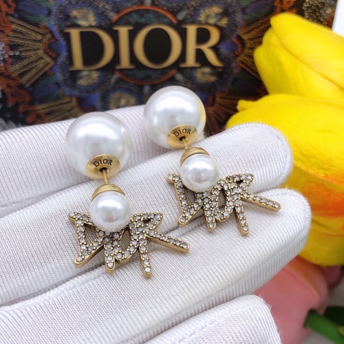 Replica Christian Dior Earrings For Women #1219917 $27.00 USD for Wholesale