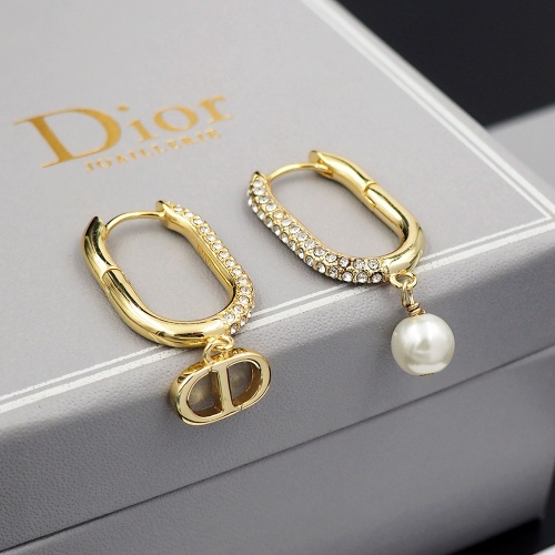 Replica Christian Dior Earrings For Women #1219970 $25.00 USD for Wholesale