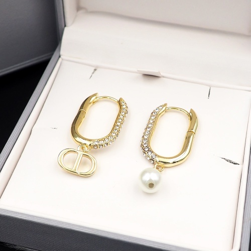 Replica Christian Dior Earrings For Women #1219970 $25.00 USD for Wholesale