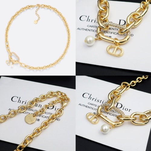 Replica Christian Dior Necklaces #1219973 $32.00 USD for Wholesale