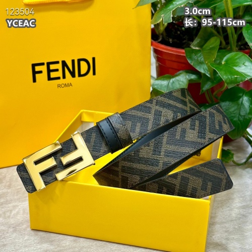 Replica Fendi AAA Quality Belts For Men #1220089 $52.00 USD for Wholesale