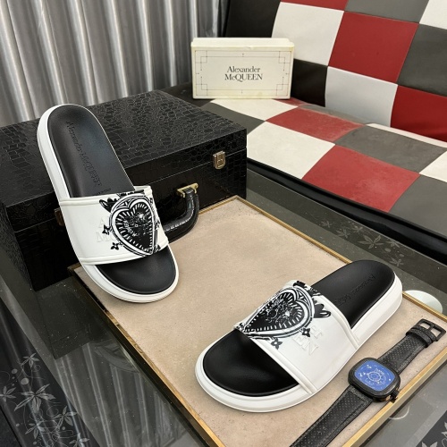 Alexander McQueen Slippers For Men #1220136 $48.00 USD, Wholesale Replica Alexander McQueen Slippers