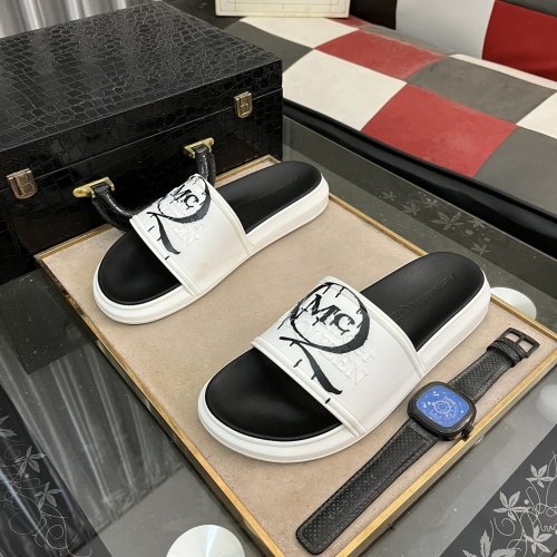 Replica Alexander McQueen Slippers For Men #1220138 $48.00 USD for Wholesale