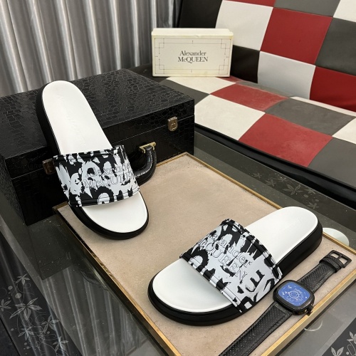 Alexander McQueen Slippers For Men #1220144 $48.00 USD, Wholesale Replica Alexander McQueen Slippers