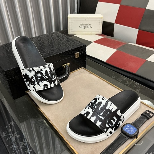 Alexander McQueen Slippers For Men #1220146 $48.00 USD, Wholesale Replica Alexander McQueen Slippers