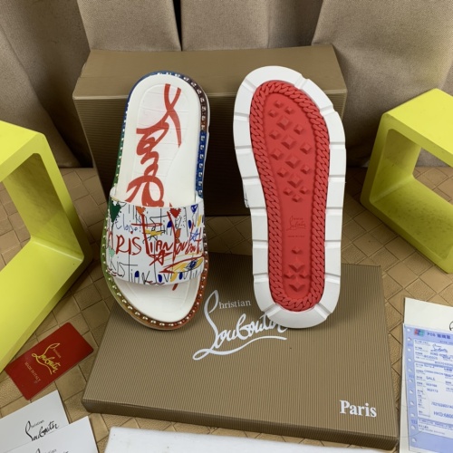 Replica Christian Louboutin CL Slippers For Men #1220165 $72.00 USD for Wholesale