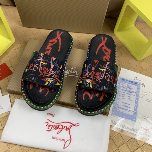 Replica Christian Louboutin CL Slippers For Men #1220166 $72.00 USD for Wholesale