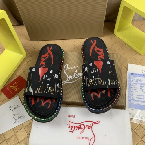 Replica Christian Louboutin CL Slippers For Men #1220168 $72.00 USD for Wholesale