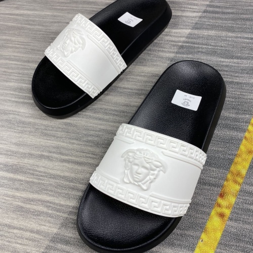 Replica Versace Slippers For Men #1220268 $45.00 USD for Wholesale