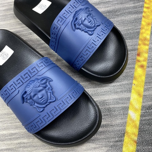 Replica Versace Slippers For Men #1220272 $45.00 USD for Wholesale