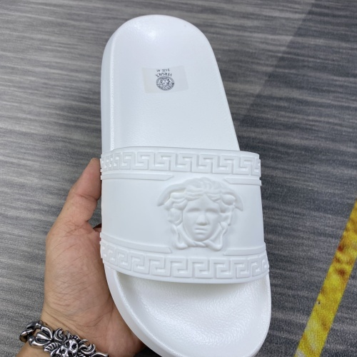 Replica Versace Slippers For Men #1220280 $45.00 USD for Wholesale