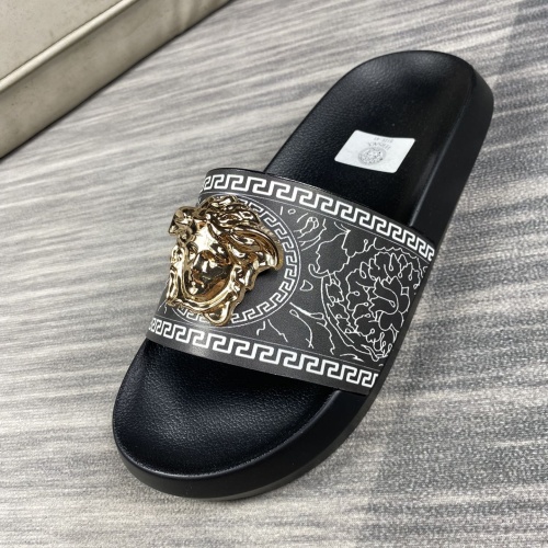 Replica Versace Slippers For Men #1220288 $45.00 USD for Wholesale