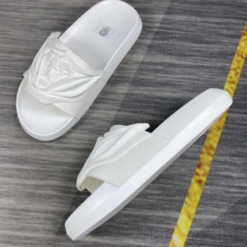 Replica Versace Slippers For Men #1220293 $45.00 USD for Wholesale