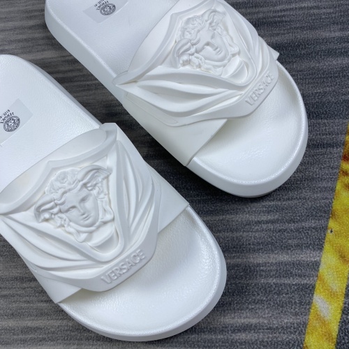 Replica Versace Slippers For Men #1220293 $45.00 USD for Wholesale