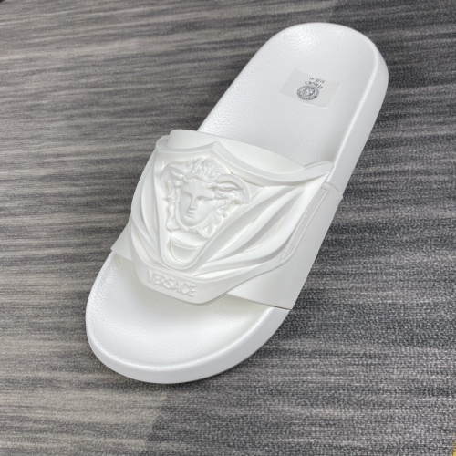 Replica Versace Slippers For Men #1220293 $45.00 USD for Wholesale