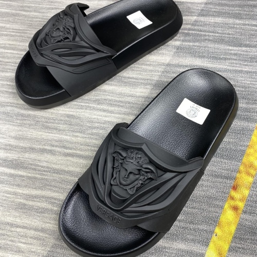 Replica Versace Slippers For Men #1220294 $45.00 USD for Wholesale