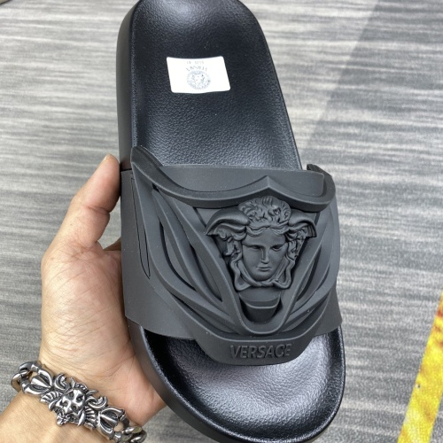 Replica Versace Slippers For Men #1220294 $45.00 USD for Wholesale