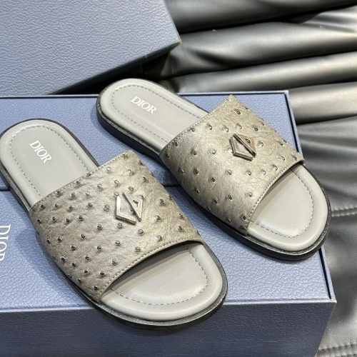 Replica Christian Dior Slippers For Men #1220345 $56.00 USD for Wholesale