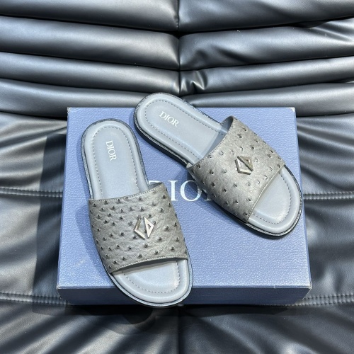 Replica Christian Dior Slippers For Men #1220345 $56.00 USD for Wholesale