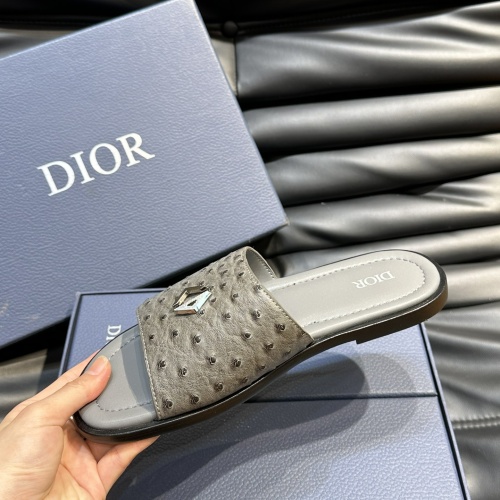 Replica Christian Dior Slippers For Men #1220345 $56.00 USD for Wholesale