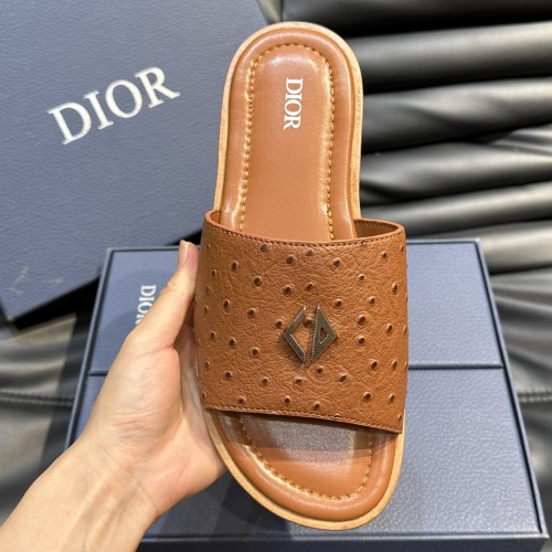 Replica Christian Dior Slippers For Men #1220346 $56.00 USD for Wholesale