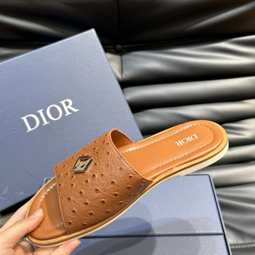 Replica Christian Dior Slippers For Men #1220346 $56.00 USD for Wholesale