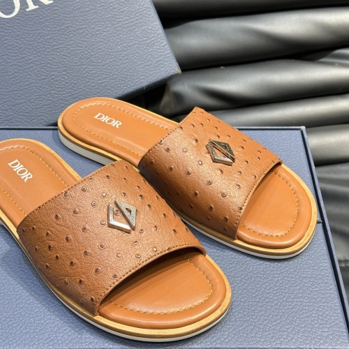 Replica Christian Dior Slippers For Men #1220346 $56.00 USD for Wholesale