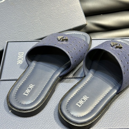 Replica Christian Dior Slippers For Men #1220347 $56.00 USD for Wholesale