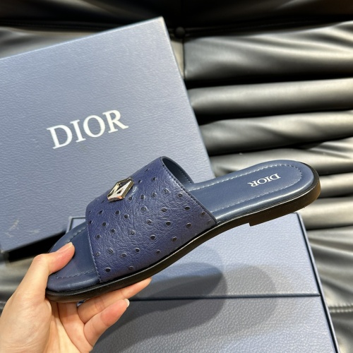 Replica Christian Dior Slippers For Men #1220347 $56.00 USD for Wholesale