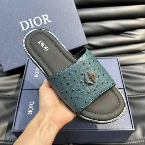 Replica Christian Dior Slippers For Men #1220349 $56.00 USD for Wholesale