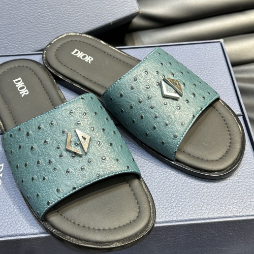 Replica Christian Dior Slippers For Men #1220349 $56.00 USD for Wholesale