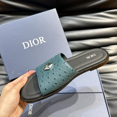 Replica Christian Dior Slippers For Men #1220349 $56.00 USD for Wholesale