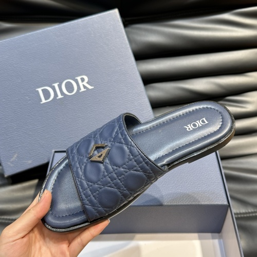 Replica Christian Dior Slippers For Men #1220350 $56.00 USD for Wholesale