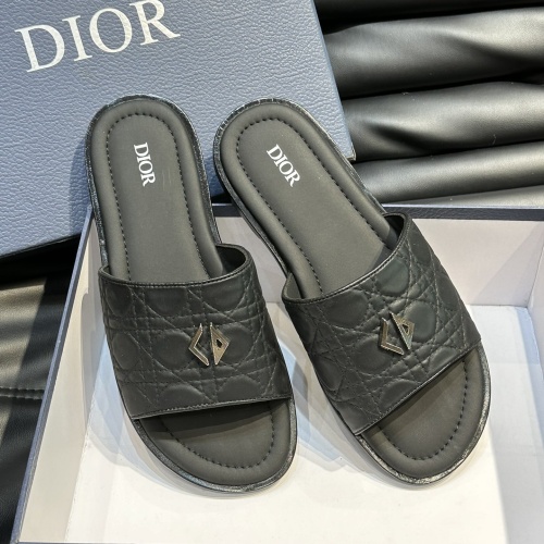 Replica Christian Dior Slippers For Men #1220351 $56.00 USD for Wholesale