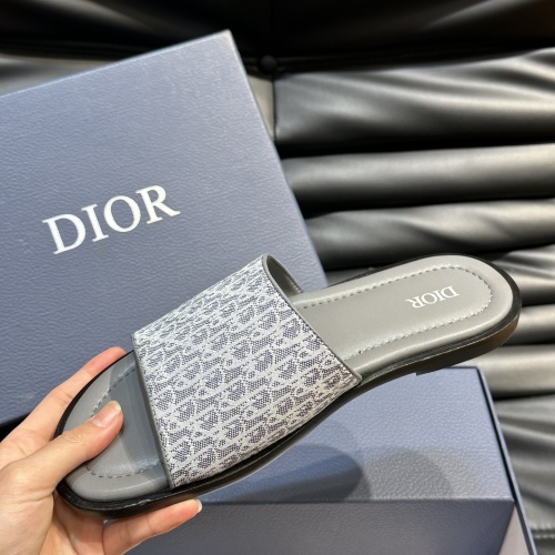 Replica Christian Dior Slippers For Men #1220355 $56.00 USD for Wholesale