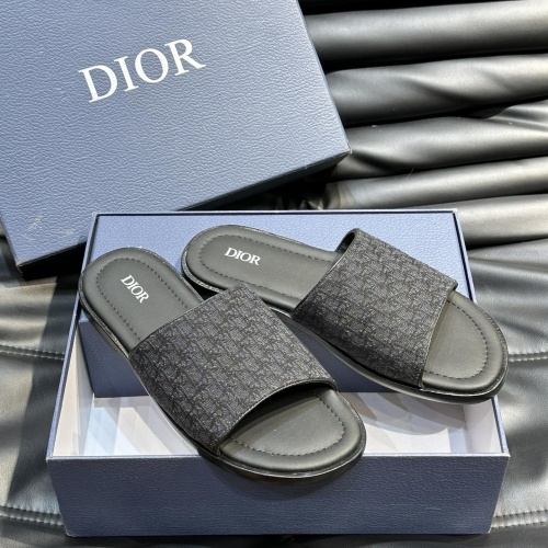 Replica Christian Dior Slippers For Men #1220356 $56.00 USD for Wholesale