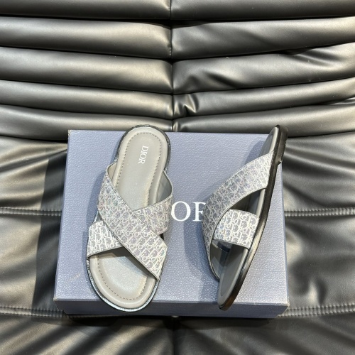 Replica Christian Dior Slippers For Men #1220358 $56.00 USD for Wholesale