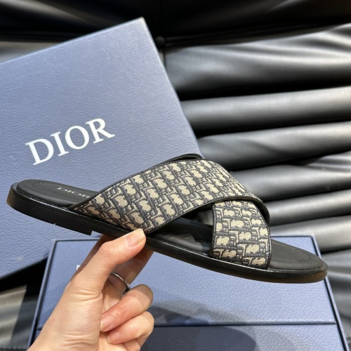 Replica Christian Dior Slippers For Men #1220359 $56.00 USD for Wholesale