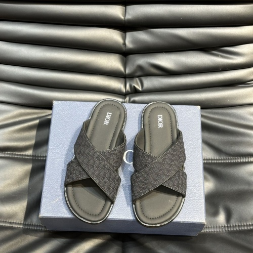 Christian Dior Slippers For Men #1220360 $56.00 USD, Wholesale Replica Christian Dior Slippers