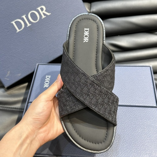 Replica Christian Dior Slippers For Men #1220360 $56.00 USD for Wholesale